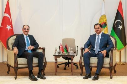 MİT Başkanı Kalın, Libya Ordusu Komutan Yardımcısı Saddam Hafter ile görüştü
