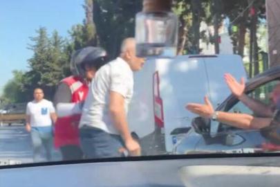 Trafikte tartıştığı sürücüye saldırdı; 180 bin lira para cezası kesildi