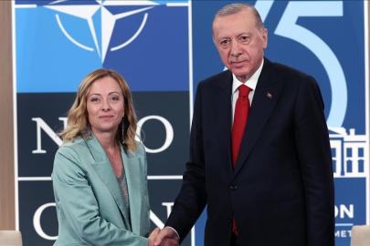 Cumhurbaşkanı Erdoğan, İtalya Başbakanı Meloni ile görüştü