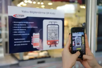 Eskişehir’de tramvay duraklarında QR kod dönemi başladı
