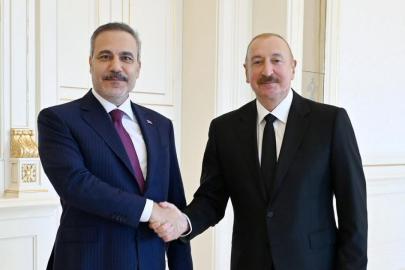 Bakan Fidan, Azerbaycan Cumhurbaşkanı Aliyev tarafından kabul edildi